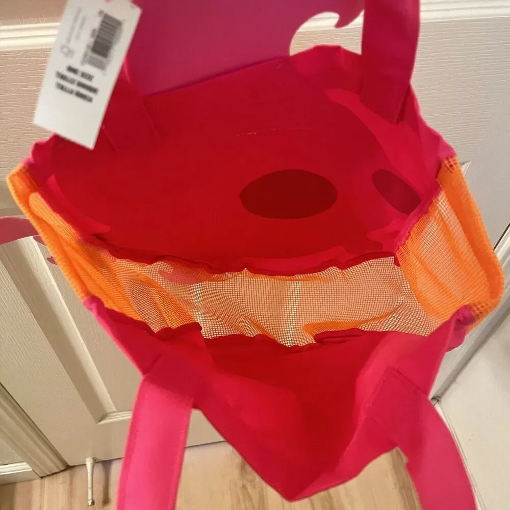 Old Navy Kids Fish Beach Swim Bag Pink Orange Tropical NWT